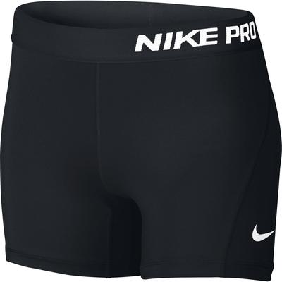 Nike Girls Pro Shorts - Black/White - main image