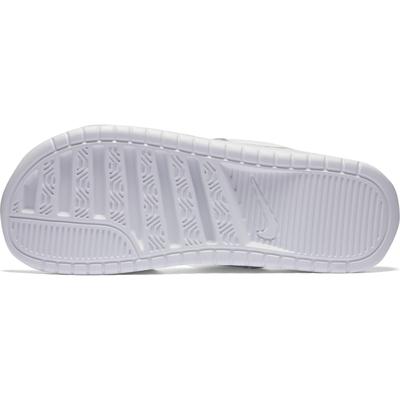 Nike Womens Benassi Duo Ultra Slide Sandal - White/Metallic Silver - main image