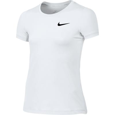 Nike Girls Pro Top - White - main image
