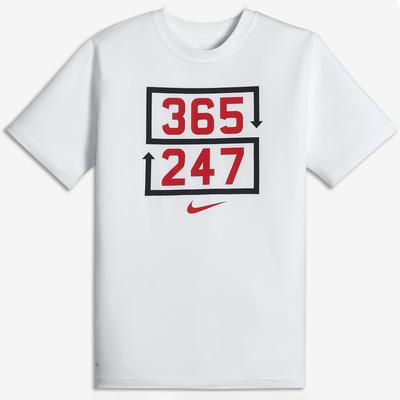 Nike Boys Training T-Shirt - White - main image