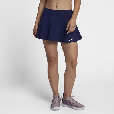 Nike Womens Flex Pure Flouncy Skort - Blue Void/White