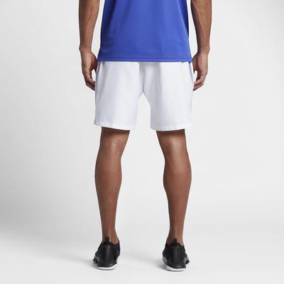 Nike Mens Dry 9 Inch Tennis Shorts - White/Blue - main image
