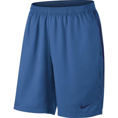 Nike Mens Dry 9 Inch Tennis Shorts - Military Blue/Blue Void