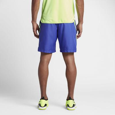 Nike Mens Dry 9 Inch Tennis Shorts - Paramount Blue/Ghost Green - main image