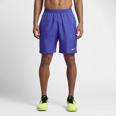 Nike Mens Dry 9 Inch Tennis Shorts - Paramount Blue/Ghost Green - main image