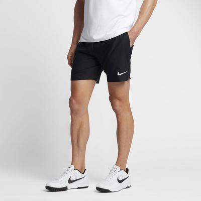 Nike Mens Flex 7 Inch Tennis Shorts - Black