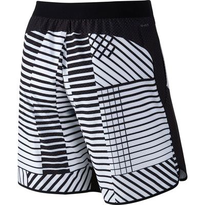 Nike Mens Flex 9 Inch Tennis Shorts - White/Black - main image
