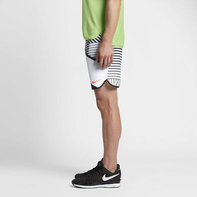 Nike Mens Flex 9 Inch Tennis Shorts - White/Black - main image