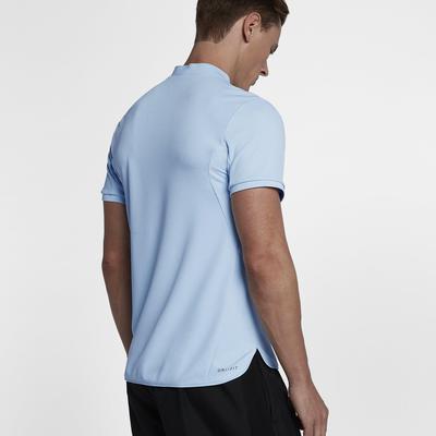 Nike Mens Court Advantage Polo - Hydrogen Blue/Black - main image
