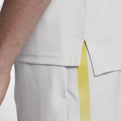Nike Mens Dry Tennis Polo - Vast Grey/Bright Citron - main image
