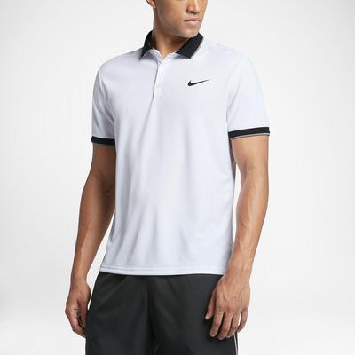 Nike Mens Dry Tennis Polo - White/Black - main image