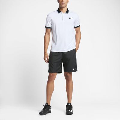 Nike Mens Dry Tennis Polo - White/Black - main image