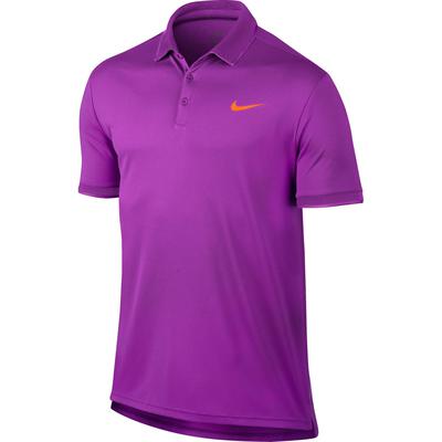 Nike Mens Dry Tennis Polo - Vivid Purple/Tart - main image