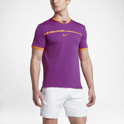 Nike Mens AeroReact Rafa Challenger Top - Vivid Purple/Tart - main image