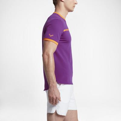 Nike Mens AeroReact Rafa Challenger Top - Vivid Purple/Tart