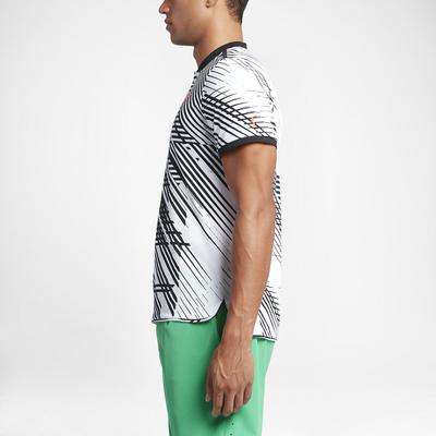 Nike Mens RF Advantage Tennis Polo - White/Black - main image