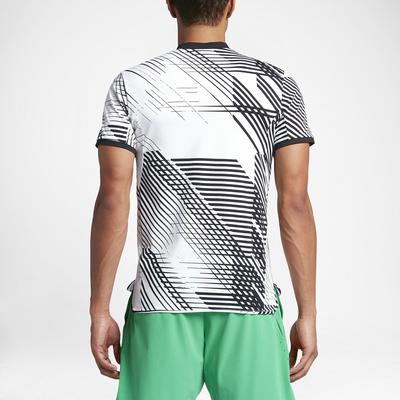 Nike Mens RF Advantage Tennis Polo - White/Black - main image