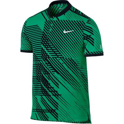 Nike Mens RF Advantage Tennis Polo - Stadium Green/Black - main image