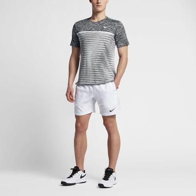 Nike Mens Court Dry Challenger Tennis Top - Dark Grey/Platinum - main image