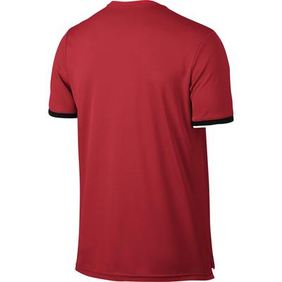 Nike Mens Court Dry Tennis Top - Action Red  - main image