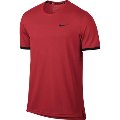 Nike Mens Court Dry Tennis Top - Action Red  - main image