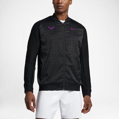 Nike Mens Rafa Tennis Jacket - Black/Vivid Purple - main image