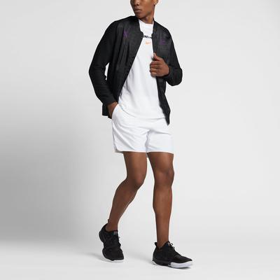 Nike Mens Rafa Tennis Jacket - Black/Vivid Purple - main image
