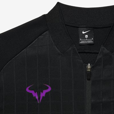 Nike Mens Rafa Tennis Jacket - Black/Vivid Purple - main image