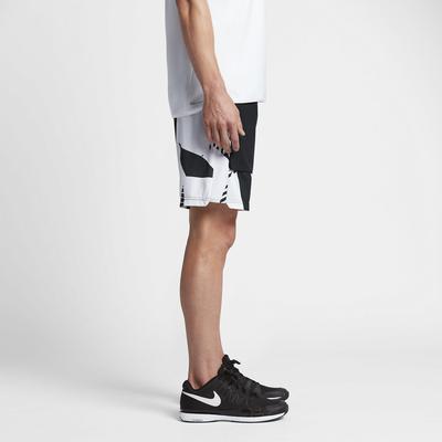 Nike Mens Dry 9 Inch Tennis Shorts - Black/White - main image