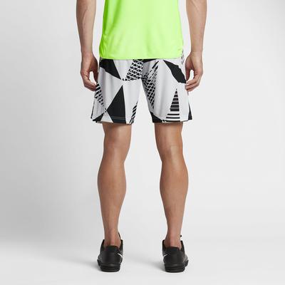 Nike Mens Dry 9 Inch Tennis Shorts - White/Black - main image