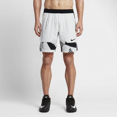 Nike Mens Dry 9 Inch Tennis Shorts - White/Black - main image