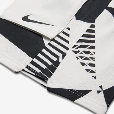 Nike Mens Dry 9 Inch Tennis Shorts - White/Black - main image