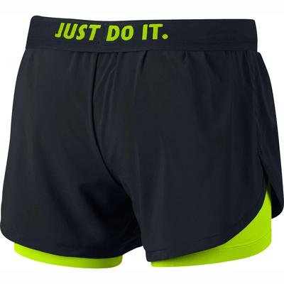 Nike Womens Flex Training Shorts - Black/Volt - main image