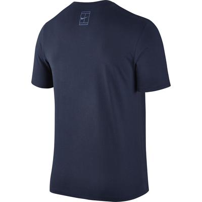 Nike Mens Roger Federer Tee - Midnight Navy/Polar Blue - main image