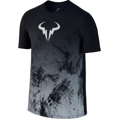 Nike Mens Rafa T-Shirt - Black/Wolf Grey