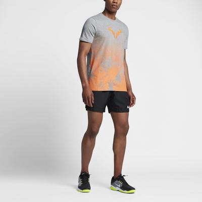 Nike Mens Rafa T-Shirt - Dark Grey Heather/Tart - main image