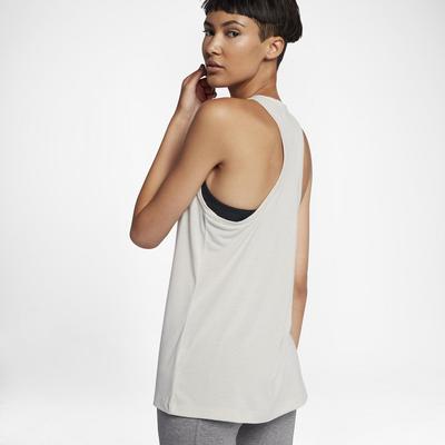 Nike Womens Sportswear Essential Tank - Light Bone/Black - main image