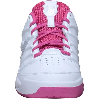K-Swiss Kids Ultrascendor Omni Tennis Shoes [Sizes J3-J5 1/2] - White/Pink - main image
