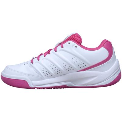 K-Swiss Kids Ultrascendor Omni Tennis Shoes [Sizes J3-J5 1/2] - White/Pink - main image