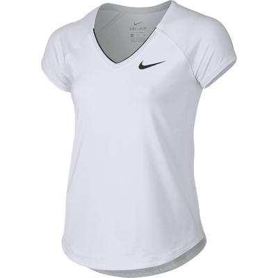 Nike Girls Tennis Tee - White - main image