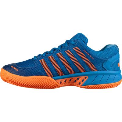 K-Swiss Kids Hypercourt Express HB Tennis Shoes - Brilliant Blue/Neon Orange - main image