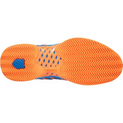 K-Swiss Kids Hypercourt Express HB Tennis Shoes - Brilliant Blue/Neon Orange - main image