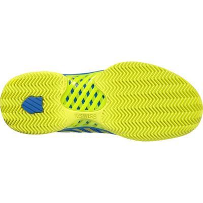 K-Swiss Kids Hypercourt Express HB Tennis Shoes - Blue/Neon Citron - main image