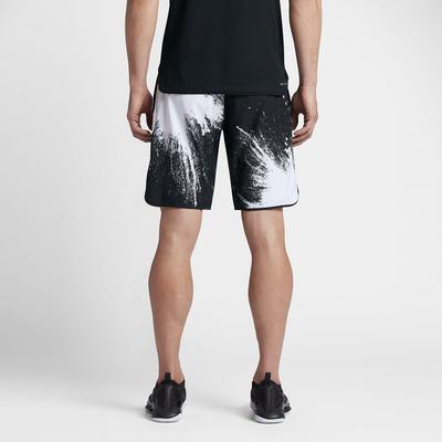 Nike Mens Flex 9 Inch Tennis Shorts - Black/White - main image