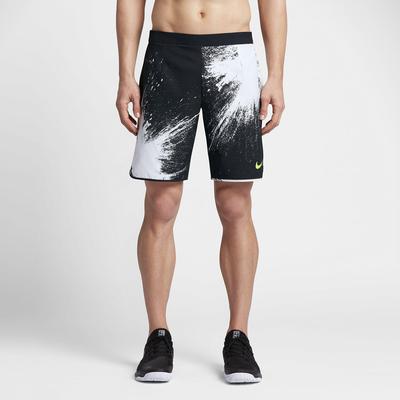Nike Mens Flex 9 Inch Tennis Shorts - Black/White - main image