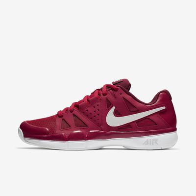 Nike Mens Air Vapor Advantage Tennis Shoes - Gym Red/White/Vast Grey - main image