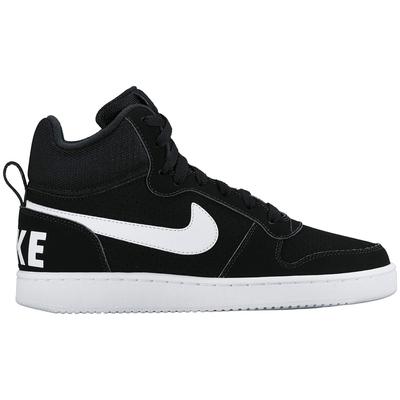 Nike Womens Court Borough Mid Shoes - Black/White - main image