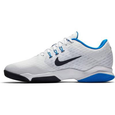 Nike Mens Air Zoom Ultra Tennis Shoes - White/Blue - main image