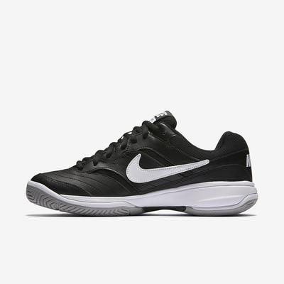 Nike Mens Court Lite Tennis Shoes - Black/White - main image