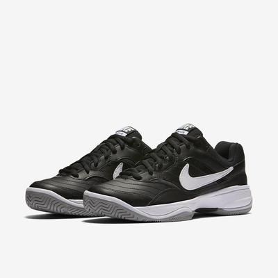 Nike Mens Court Lite Tennis Shoes - Black/White - main image